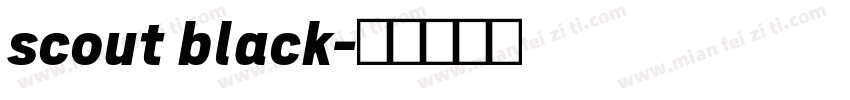 scout black字体转换